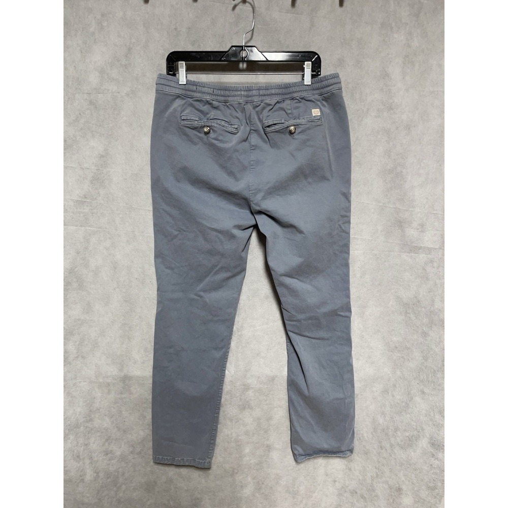 Marine Layer Pants Men L Saturday Slim Straight Twill Pull On Chino Drawstrings - Picture 7 of 11
